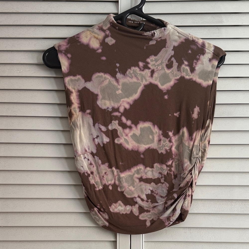 OGL Brown and Pink Tie-Dye Muscle Tee